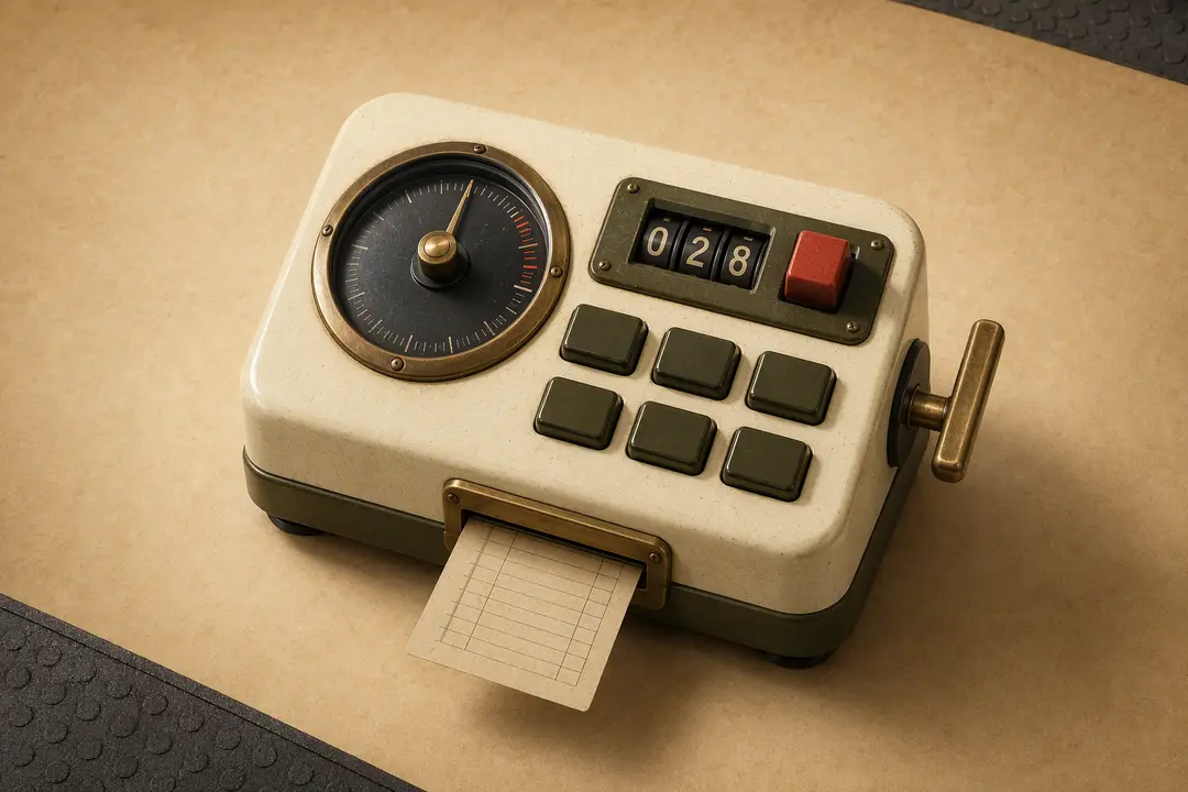 A cream and olive mechanical training log with six context keys and a prior-set card